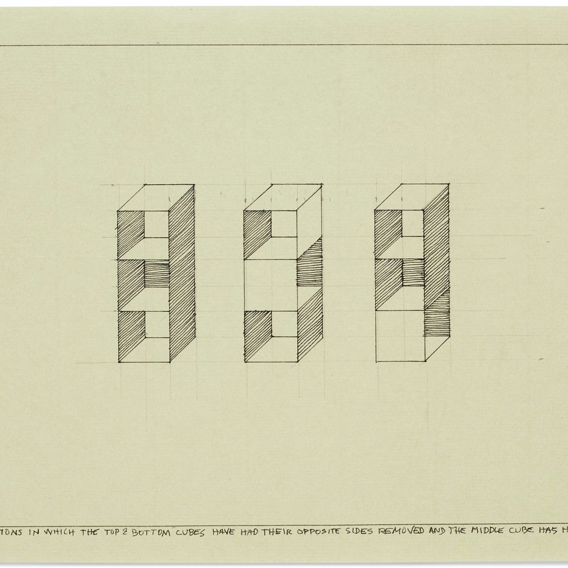 Sol LeWitt — 232/Три варианта из трех частей