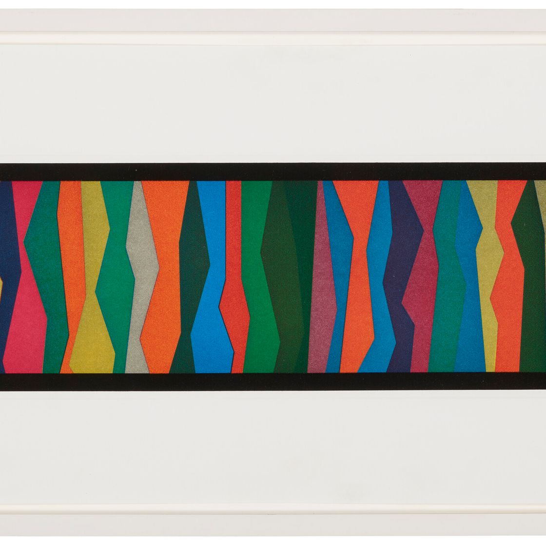 Sol LeWitt — Нерегулярные зигзагообразные полосы, изображение 2
