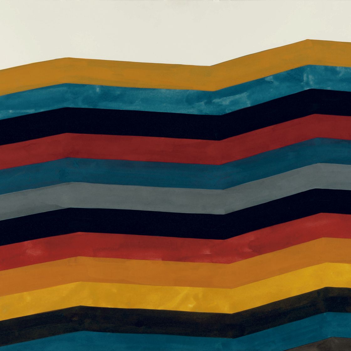 Sol LeWitt — Неровные горизонтальные полосы одинаковой ширины, начинающиеся снизу