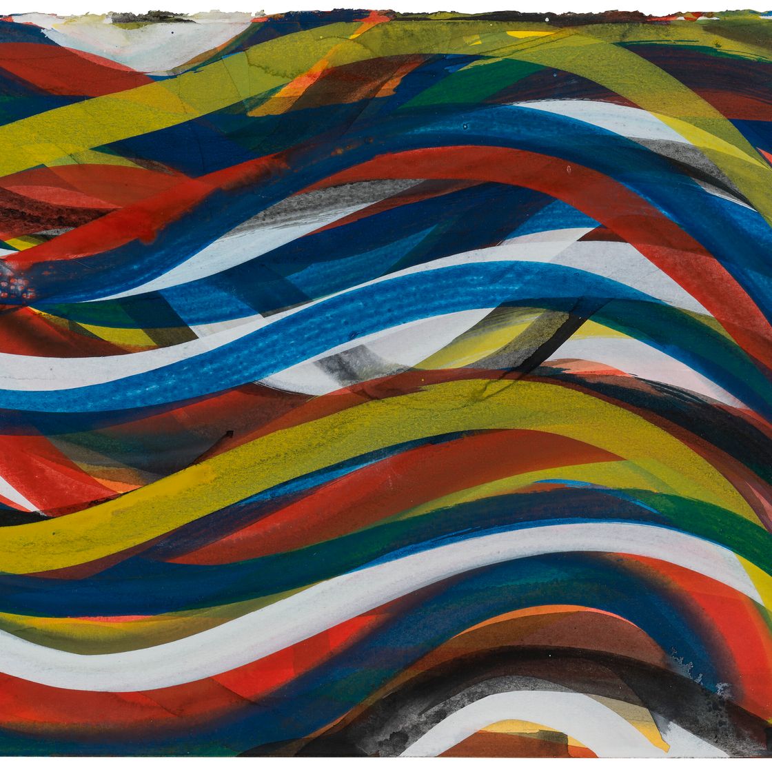 Sol LeWitt — Волнистые мазки кисти, изображение 1