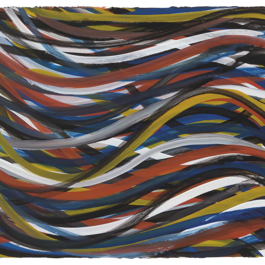 Sol LeWitt — Волнистые горизонтальные мазки кисти