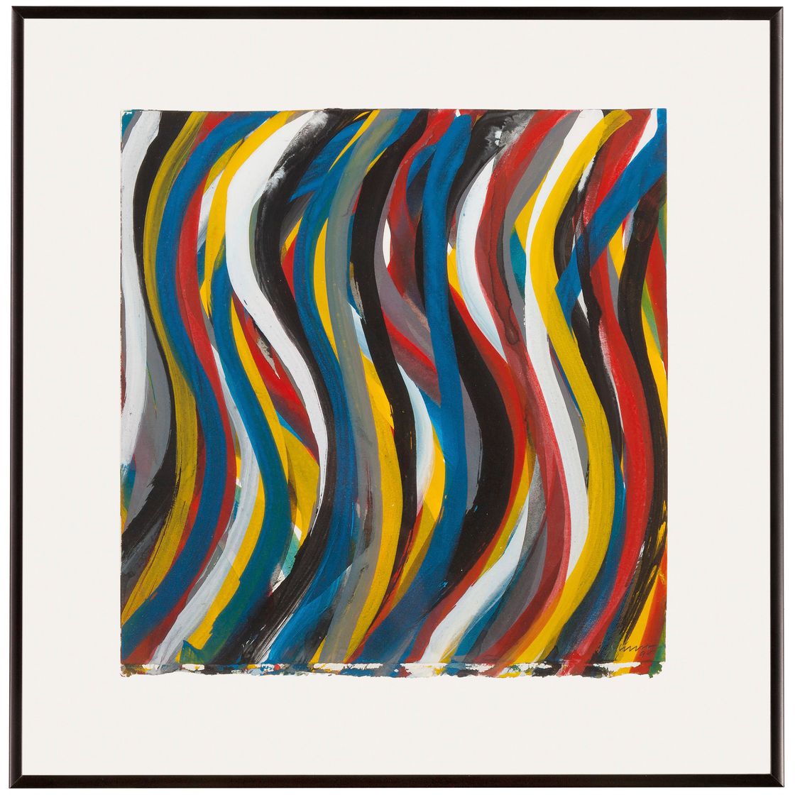 Sol LeWitt — Волнистые вертикальные мазки кисти, изображение 2