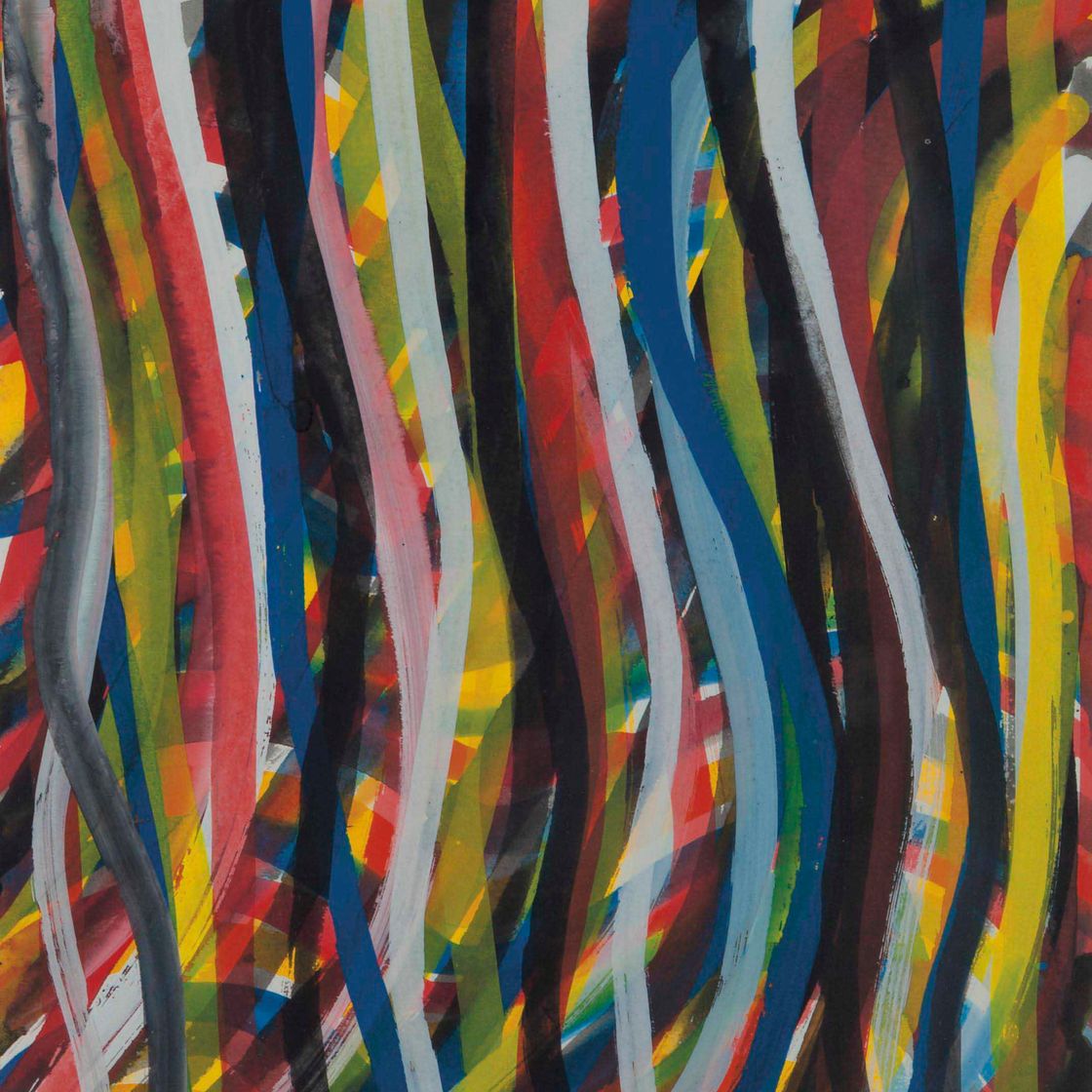 Sol LeWitt — Волнистые вертикальные мазки кисти