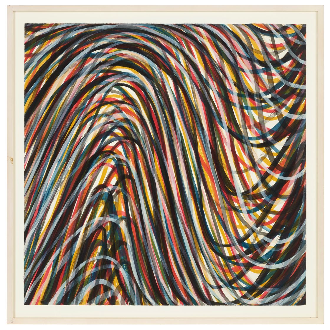 Sol LeWitt — Рисунок 1, выполненный волнистыми мазками кисти, наложенными друг на друга, изображение 2