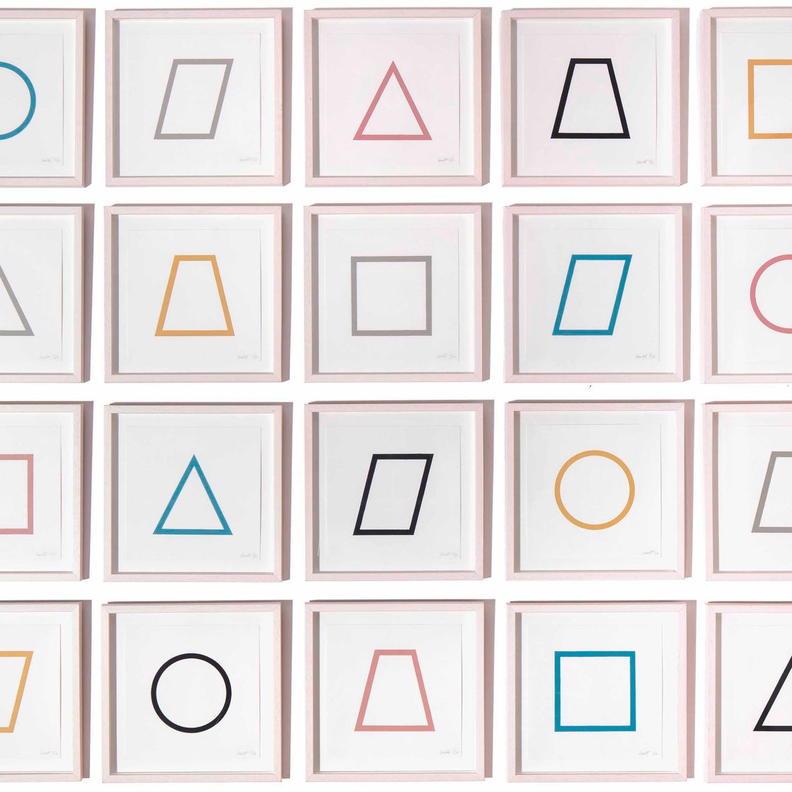 Sol LeWitt — Пять геометрических фигур в пяти цветах: двадцать принтов