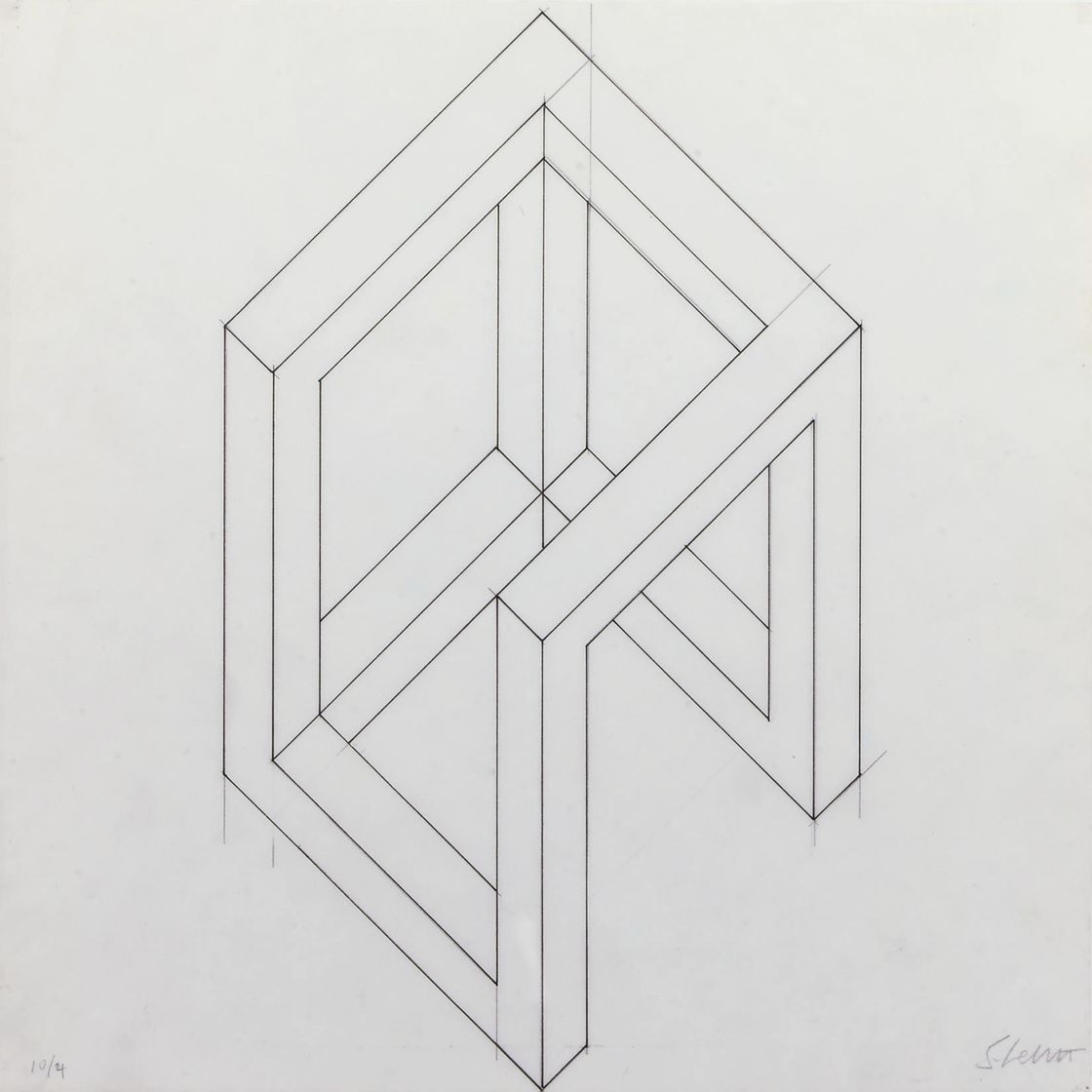 Sol LeWitt — Неполный рисунок открытого куба - варианты из десяти и одиннадцати частей