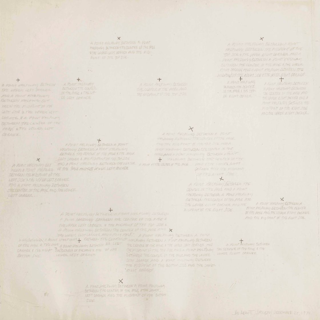 Sol LeWitt — Расположение точек