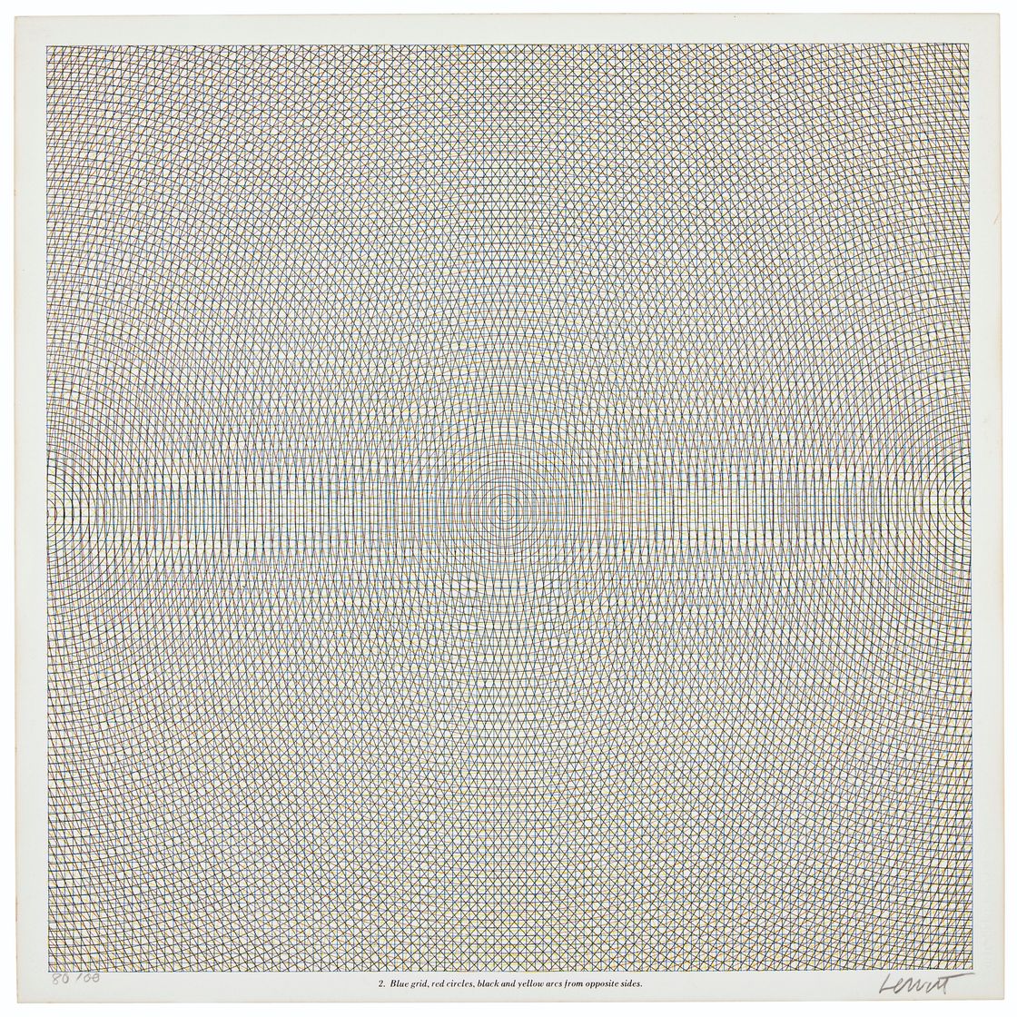 Sol LeWitt — Дуги со сторон или углов, сетки и окружности, изображение 2
