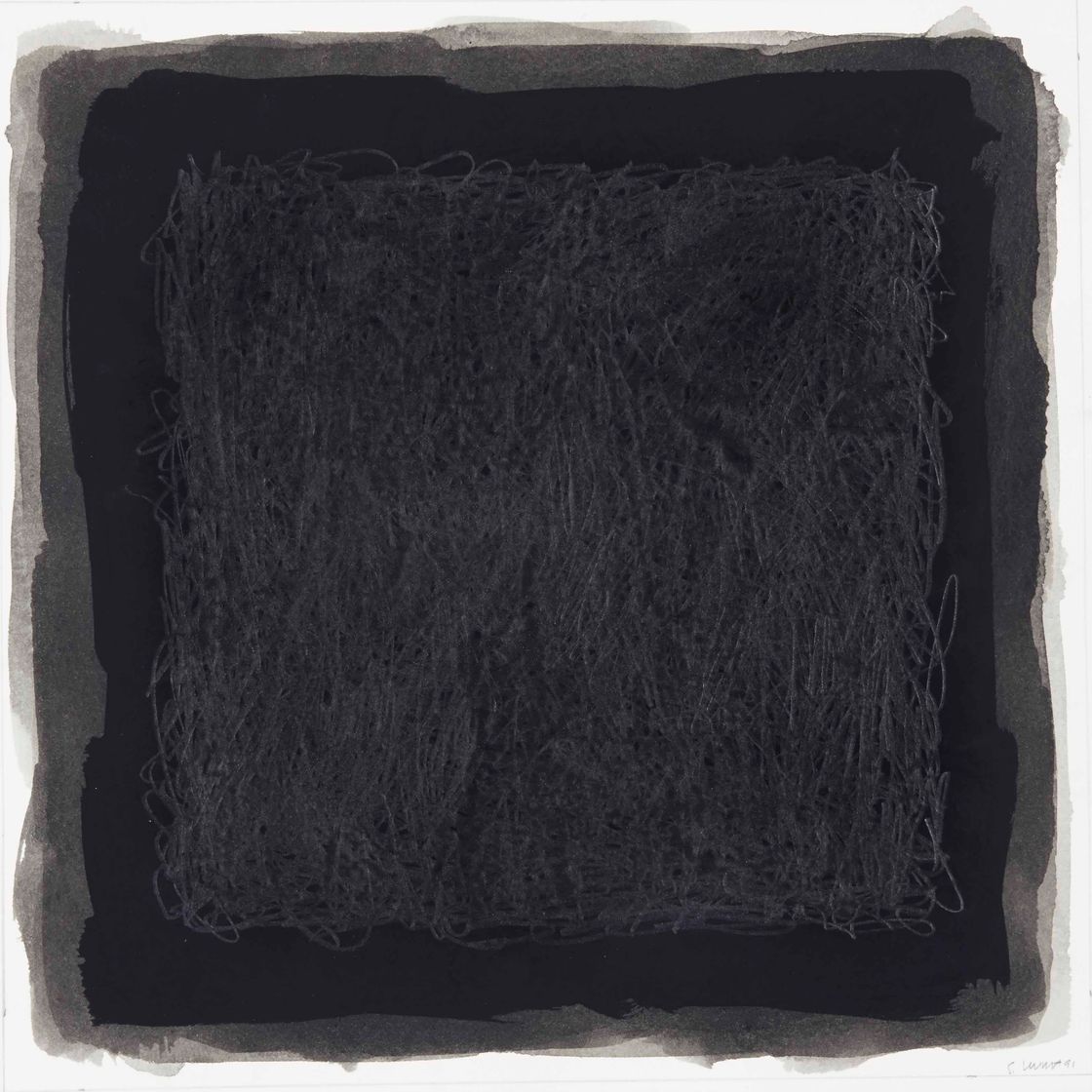 Sol LeWitt — Квадрат внутри квадрата Внутри квадрата (небрежно)