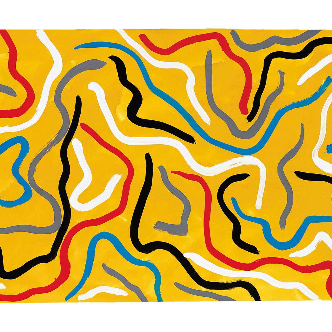 Sol LeWitt — Волнистые мазки кистью