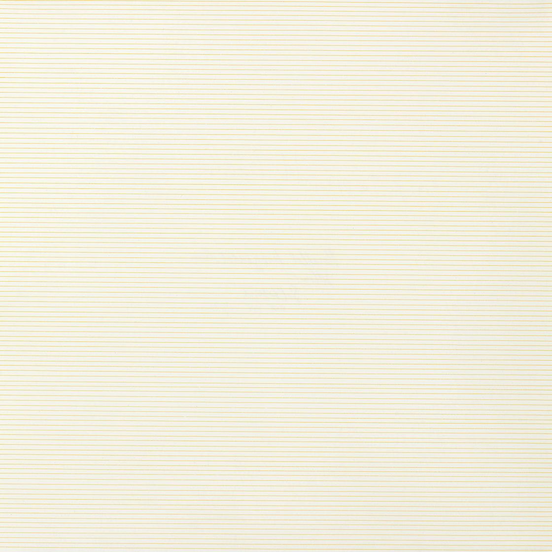 Sol LeWitt — Параллельные горизонтальные линии (желтые)
