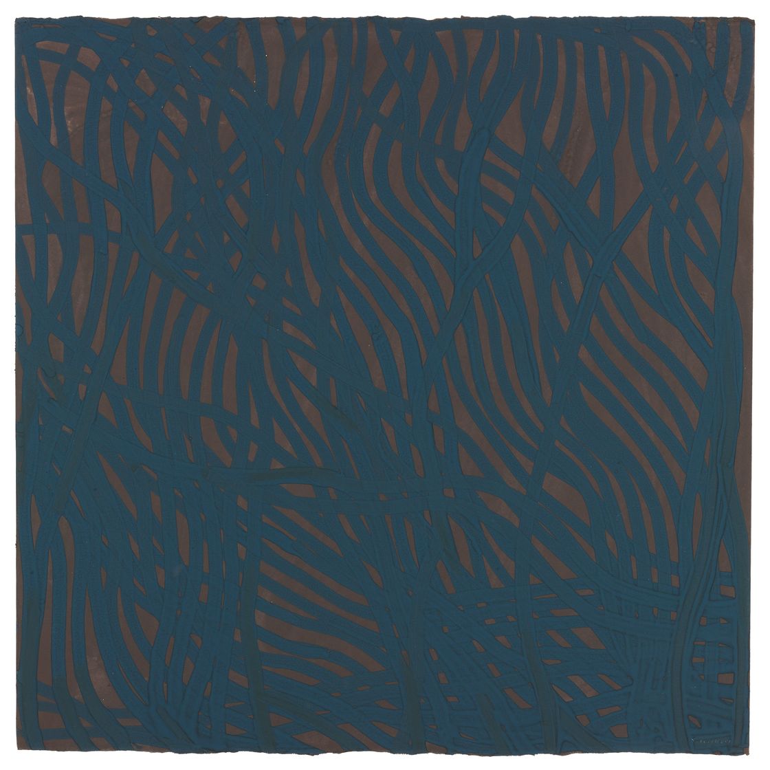 Sol LeWitt — Диагональные волнистые мазки кисти