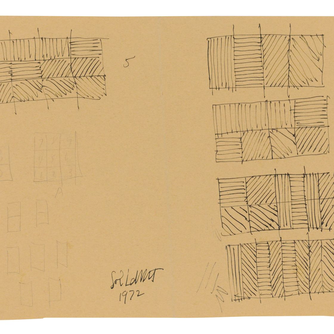 Sol LeWitt — Этюд для рисования на стене: Кунстхалле, Берн, Швейцария, 1972