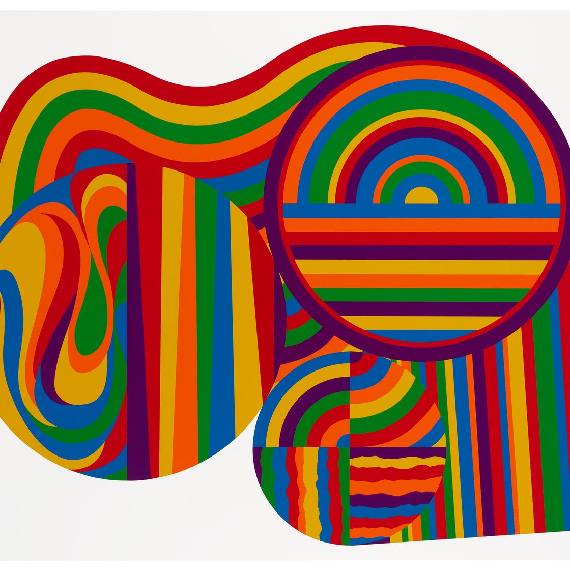 Sol LeWitt — Дуги и полосы разных цветов: три принта, изображение 2