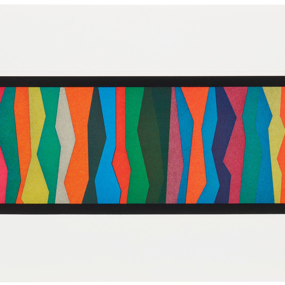Sol LeWitt — Нерегулярные зигзагообразные полосы