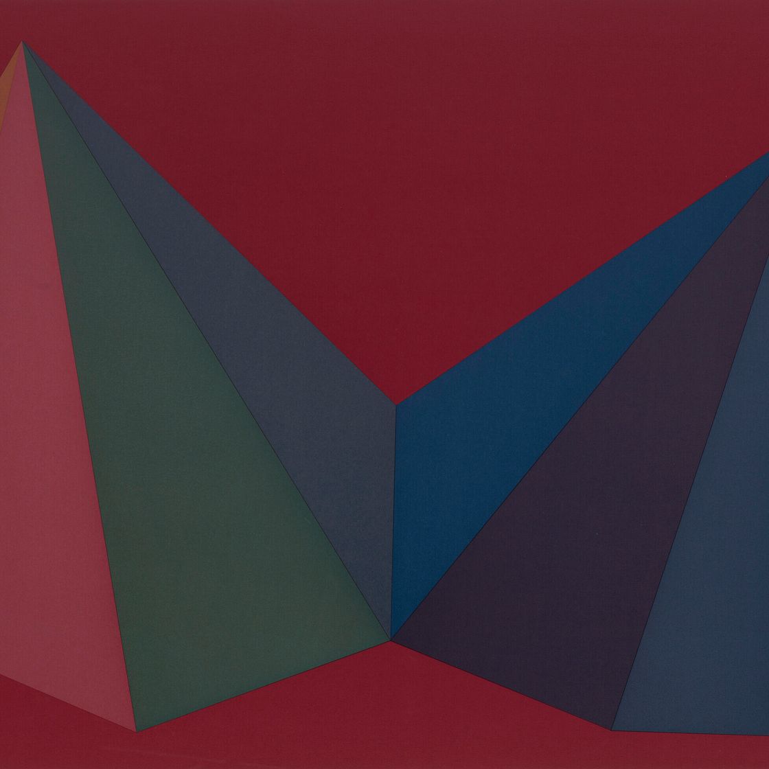 Sol LeWitt — Пластина №01 из двух асимметричных пирамид