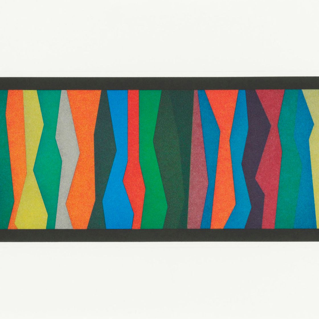 Sol LeWitt — Нерегулярные зигзагообразные полосы