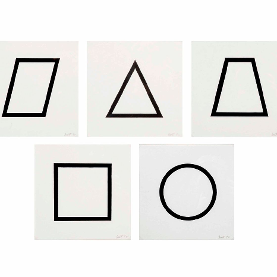 Sol LeWitt — Пять геометрических фигур