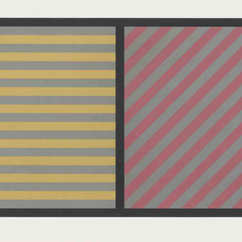 Sol LeWitt — Полосы шириной в один дюйм в четырех направлениях и четырех цветах (Галерея Тейт, S.49)