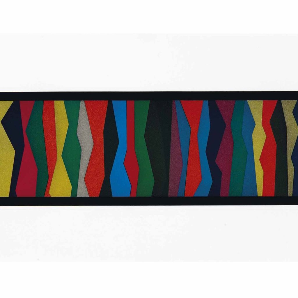 Sol LeWitt — Нерегулярные зигзагообразные полосы