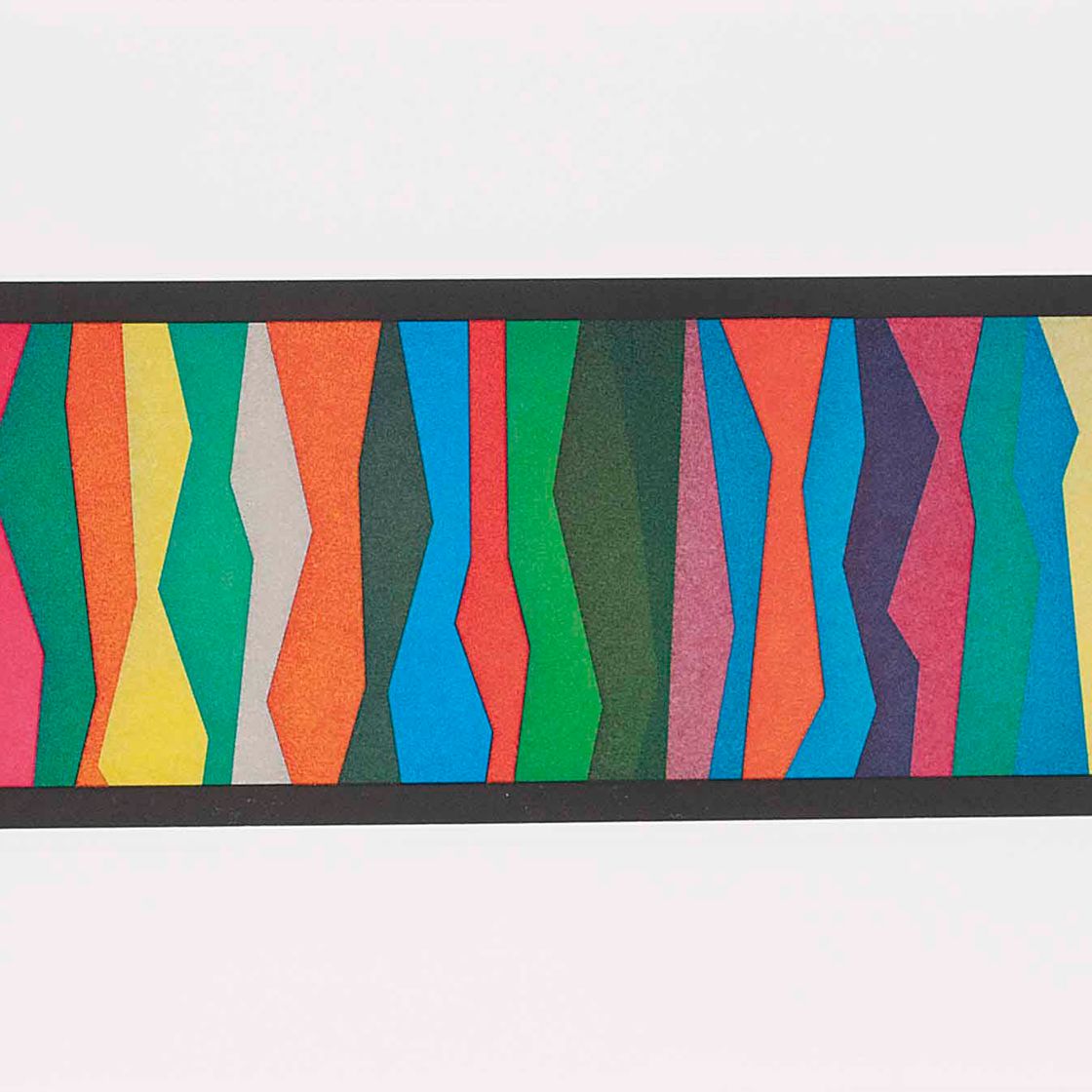 Sol LeWitt — Нерегулярные зигзагообразные полосы