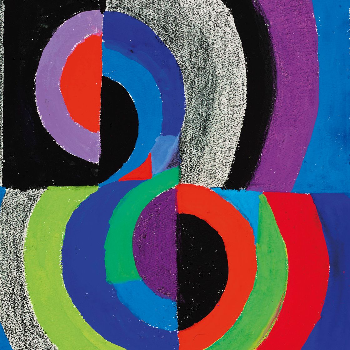 Sonia Delaunay — Ритмический кружок № 1667, изображение 1