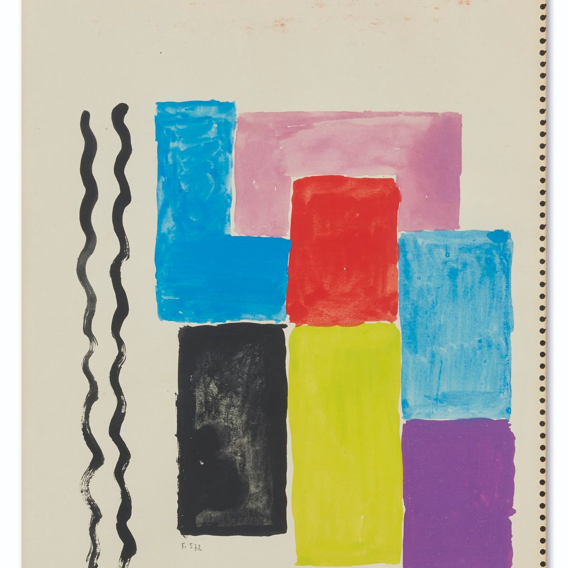 Sonia Delaunay — Без титра ( прямая ; оборотная сторона ), изображение 1