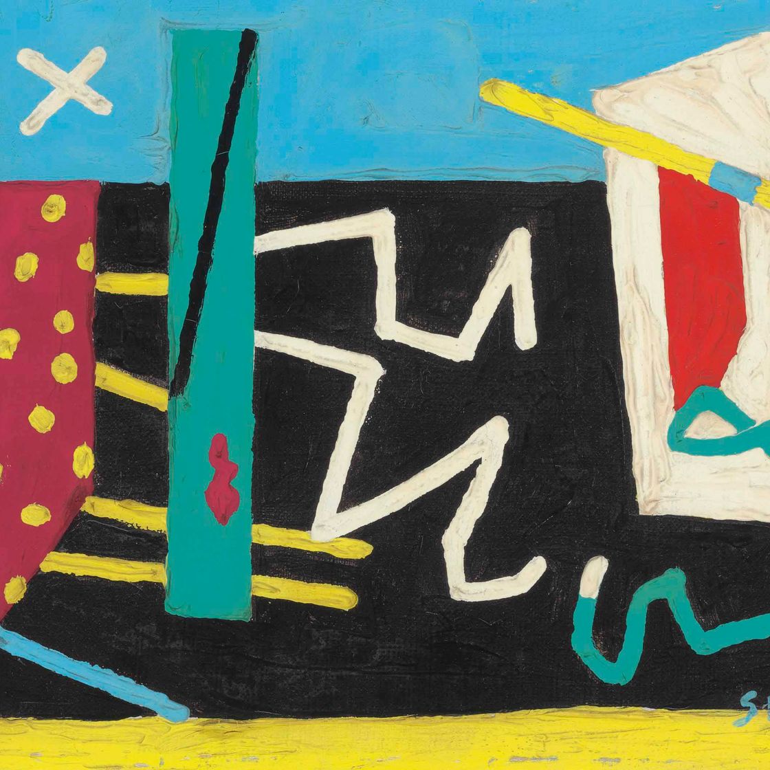 Stuart Davis — Композиция (Июньский Джиттербаг-джайв)