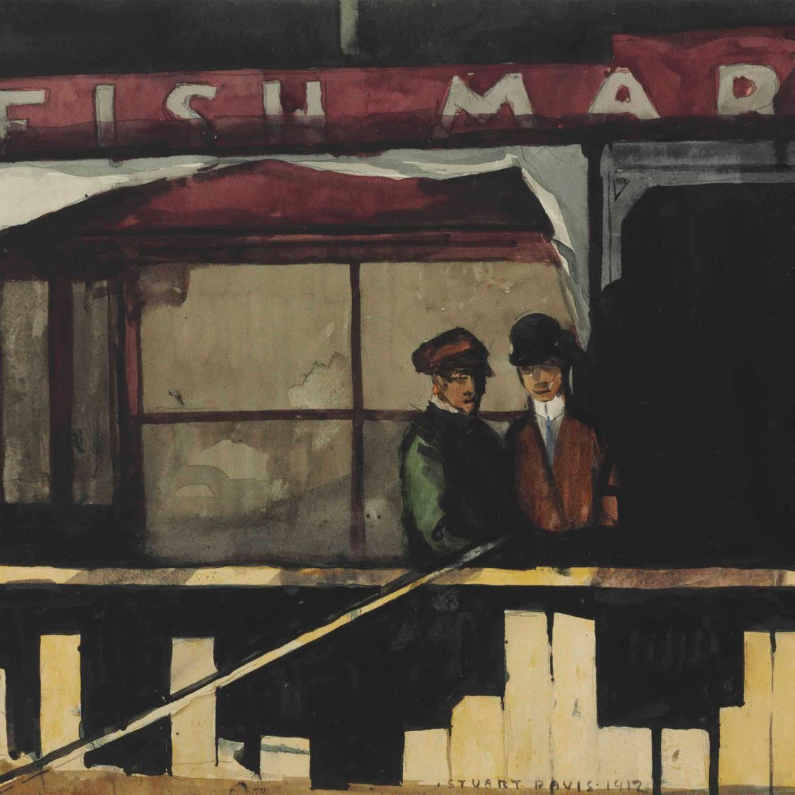 Stuart Davis — Рыбный рынок