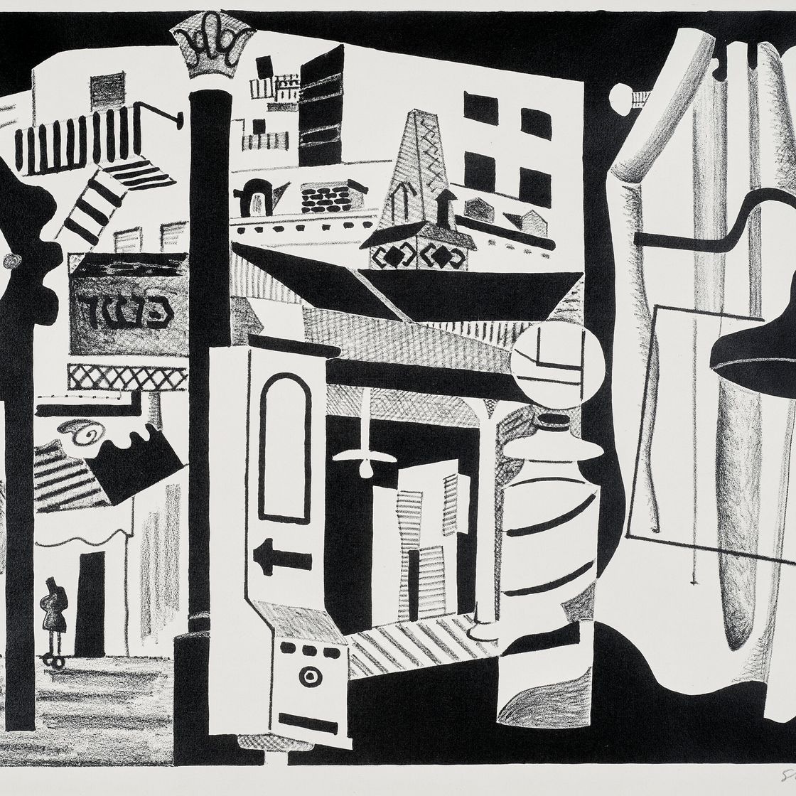 Stuart Davis — Шестая авеню Эль, изображение 1