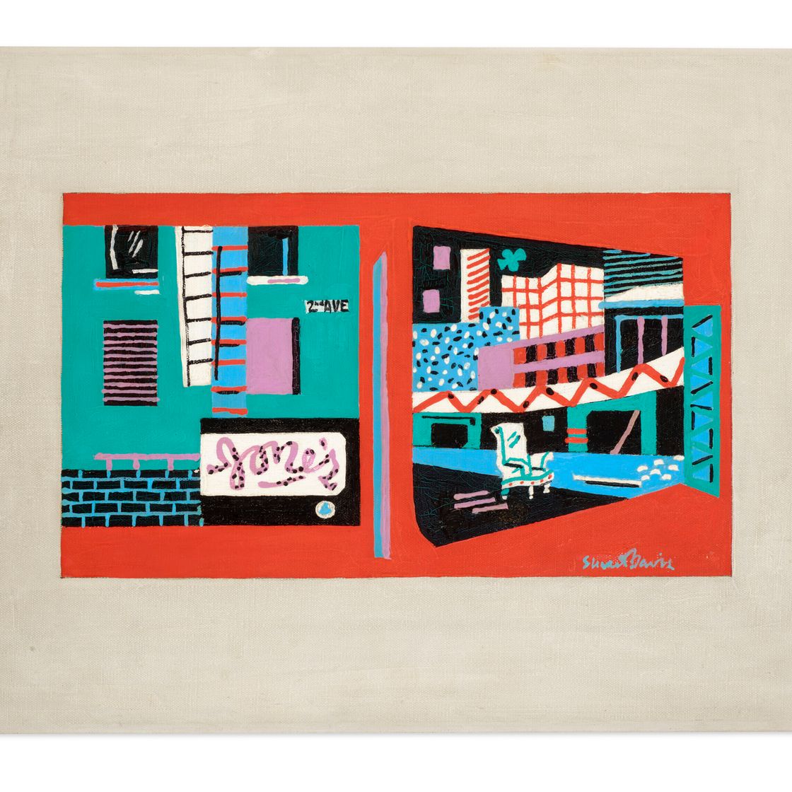 Stuart Davis — Нью-Йоркская улица, изображение 1