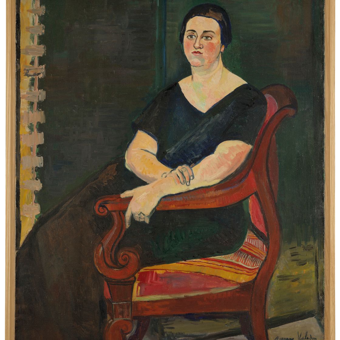 Suzanne Valadon — Портрет мадам Жермен Айзенманн, изображение 4