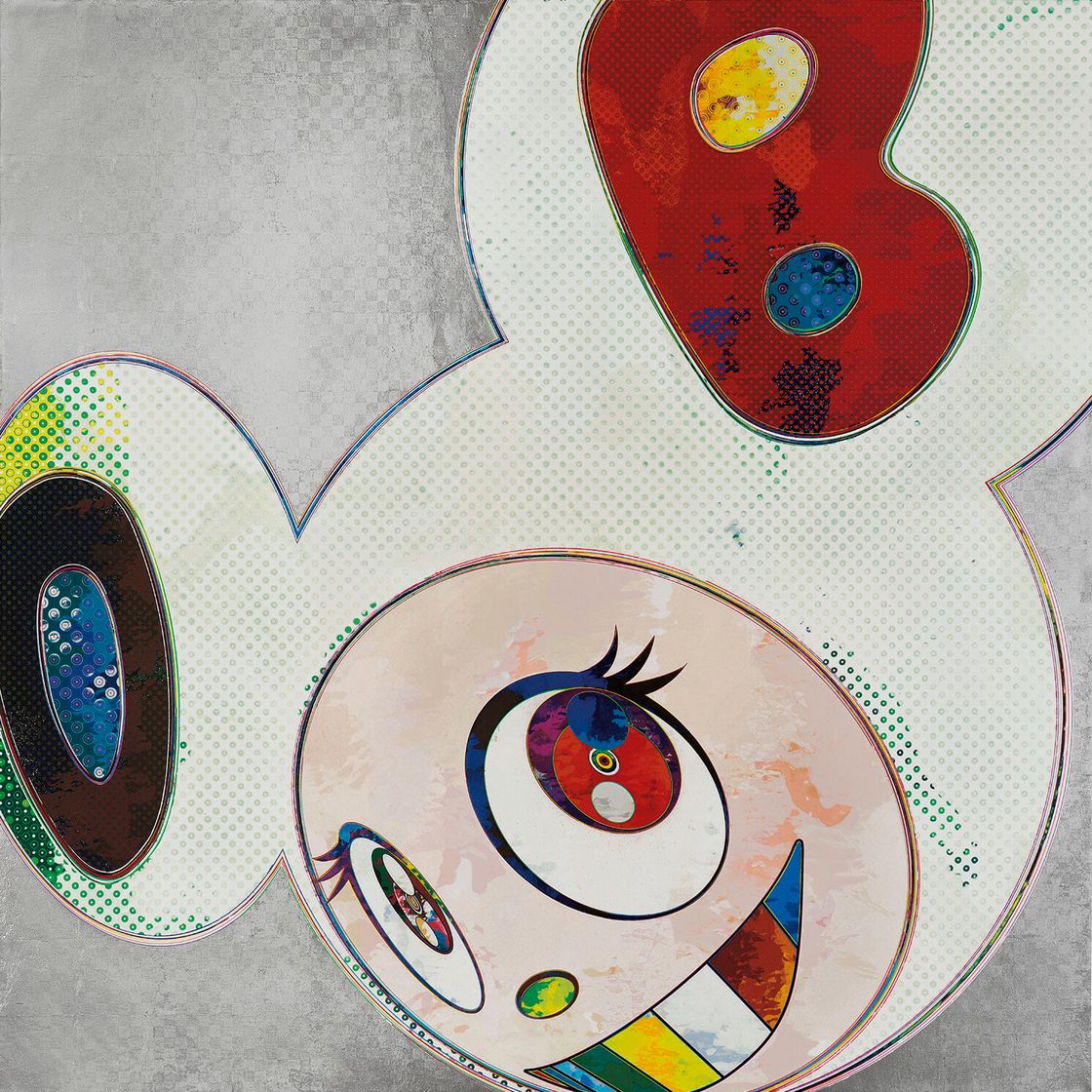 Takashi Murakami — А затем x 6 (Платиновый и белый: метод Superflat), изображение 1