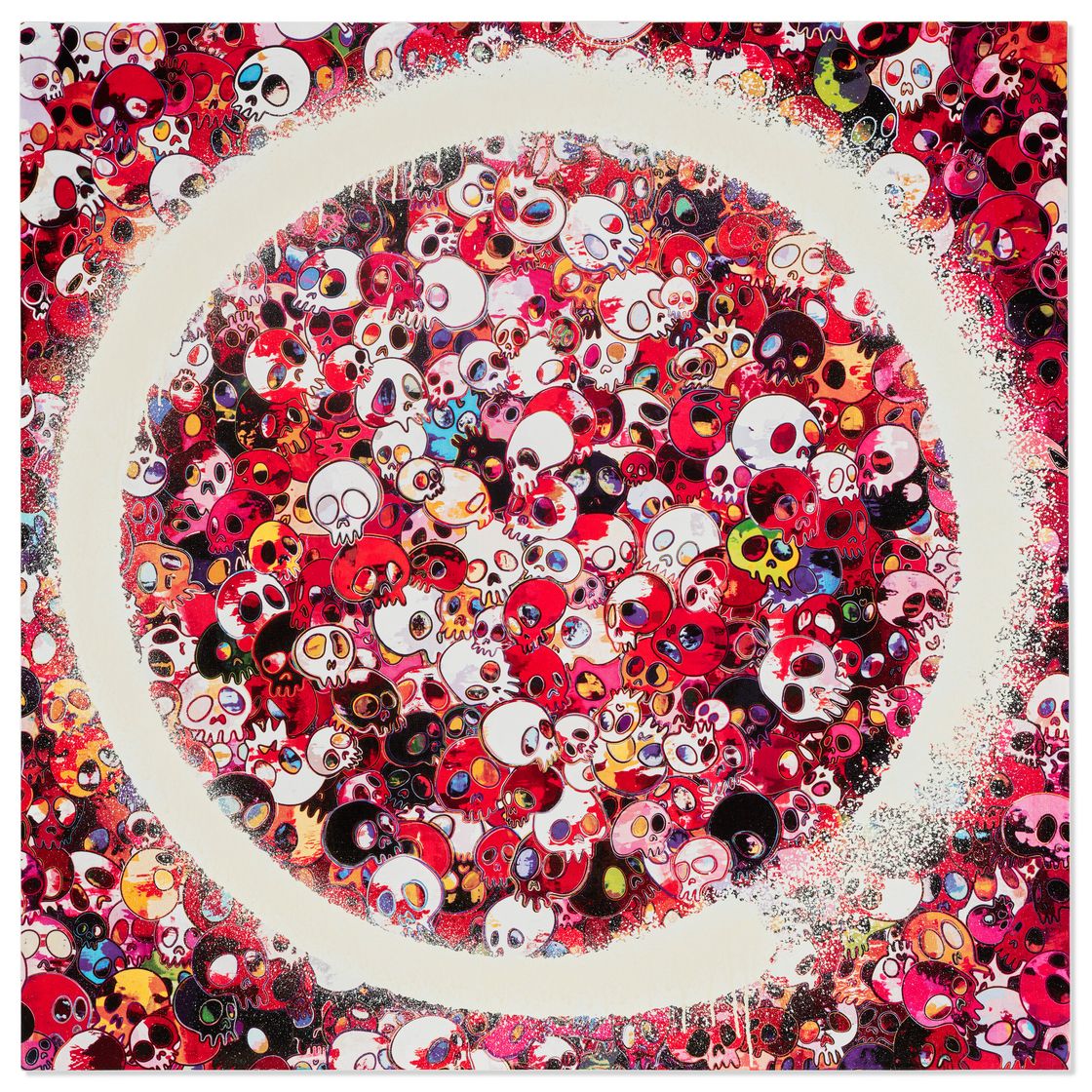 Takashi Murakami — Энсо: Воспоминание о смерти синим по красному