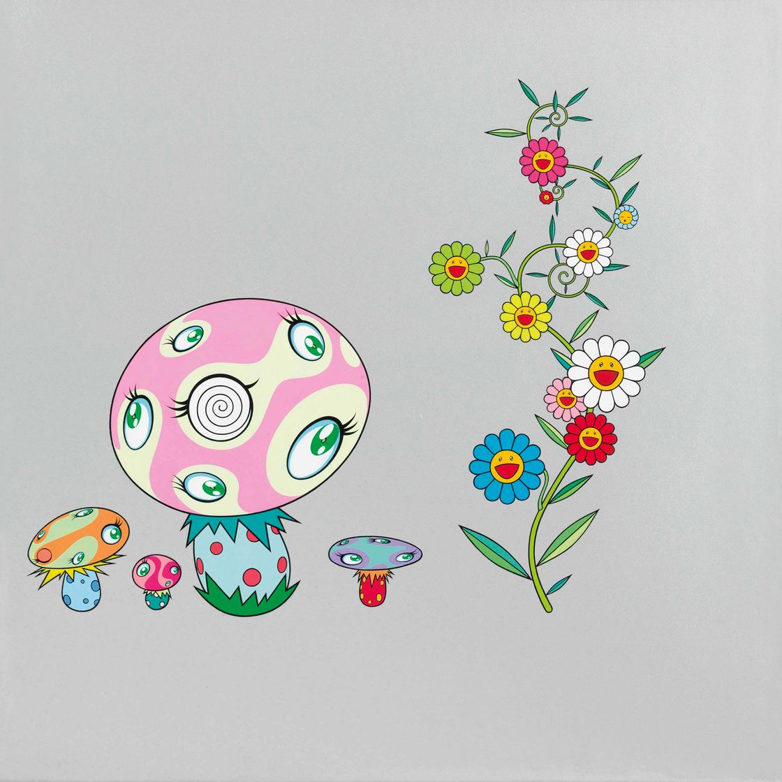 Takashi Murakami — Грибная роспись №1