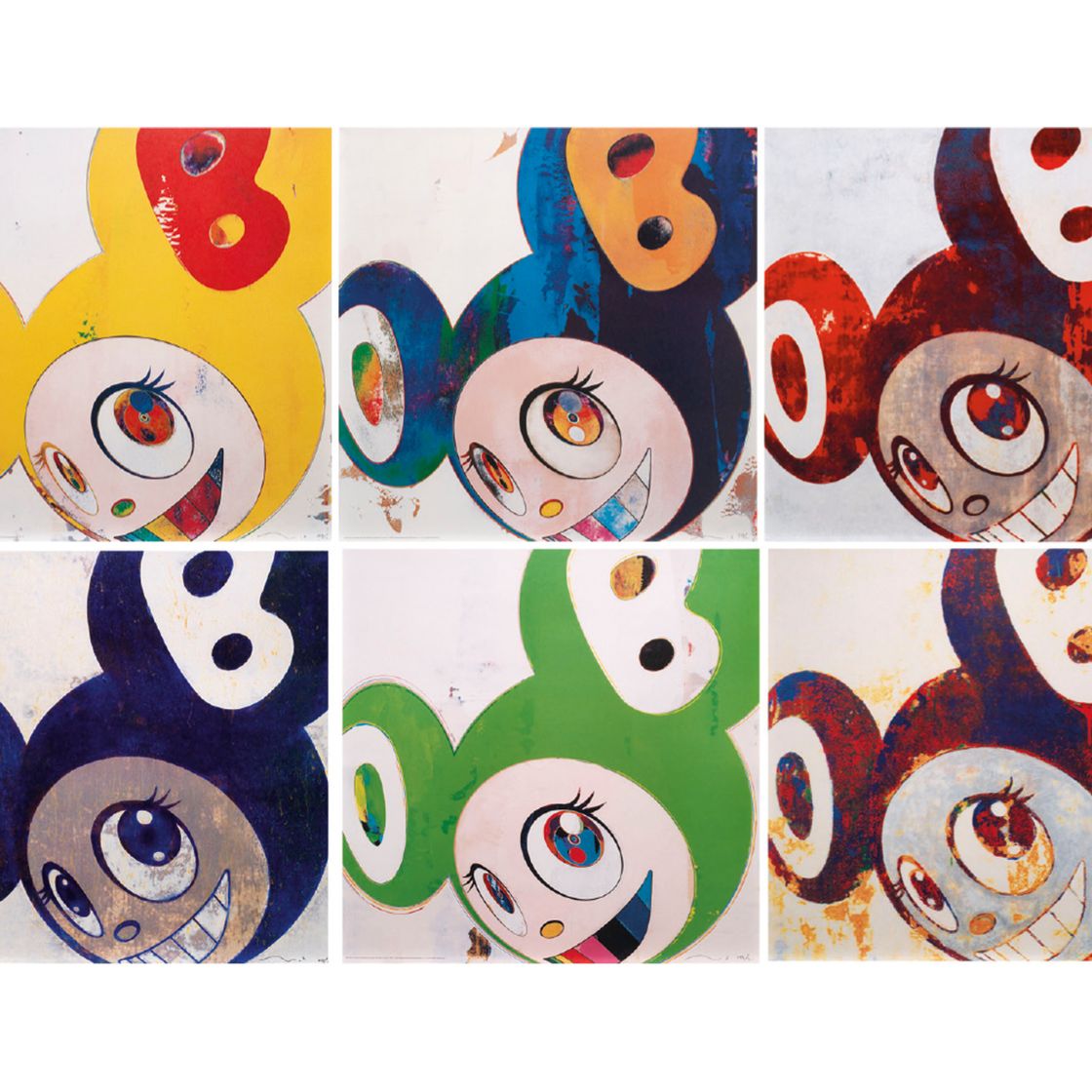 Takashi Murakami — И ТОГДА, И ТОГДА, И ТОГДА, И ТОГДА, И ТОГДА / ЛИМОННЫЙ ПЕРЕЦ; И ТОГДА, И ТОГДА, И ТОГДА, И ТОГДА / СЛИВКИ; И ТОГДА, И ТОГДА, И ТОГДА, И ТОГДА; И ТОГДА, И ТОГДА, И ТОГДА; И ТОГДА, И ТОГДА, И ТОГДА И ТОГДА, И ТОГДА / ЗЕЛЕНАЯ ИСТИНА; И ТОГДА, И ТОГДА, И ТОГДА, И ТОГДА, И ТОГДА