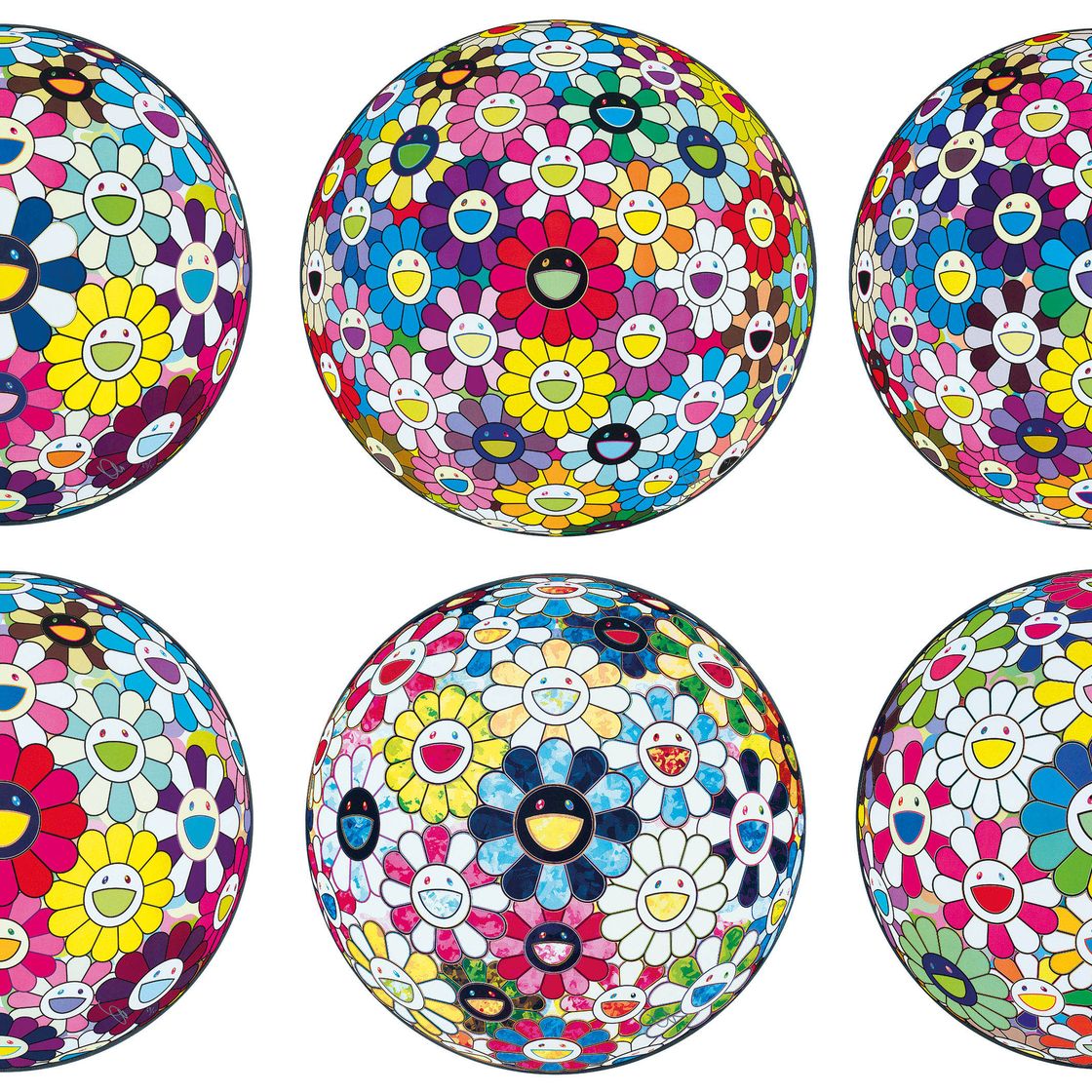 Takashi Murakami — МЫСЛИ О МАТИССЕ; ЦВЕТОЧНЫЙ ШАР: РАСКРОЙ РУКИ ПОШИРЕ; ПРОБУЖДЕНИЕ; ЦВЕТОЧНЫЙ ШАР: ХОЧУ ОБНЯТЬ ТЕБЯ; МНОГОЦВЕТНЫЙ ЦВЕТОЧНЫЙ ШАР; И ЖИВОПИСНЫЙ ВЫЗОВ ЦВЕТОЧНОГО ШАРА