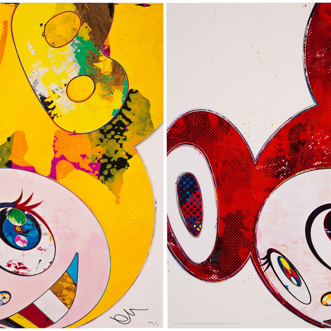 Takashi Murakami — И затем, И затем, И Затем, И Затем, И затем, И затем Желтая Вселенная; & И затем x6 (Вермиллион: Метод суперплоскости)