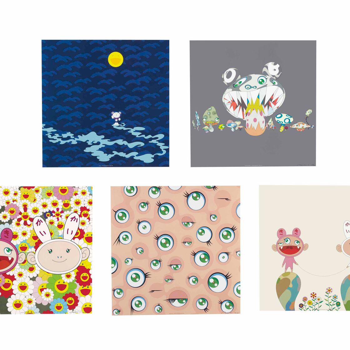Takashi Murakami — Пять гравюр художника
