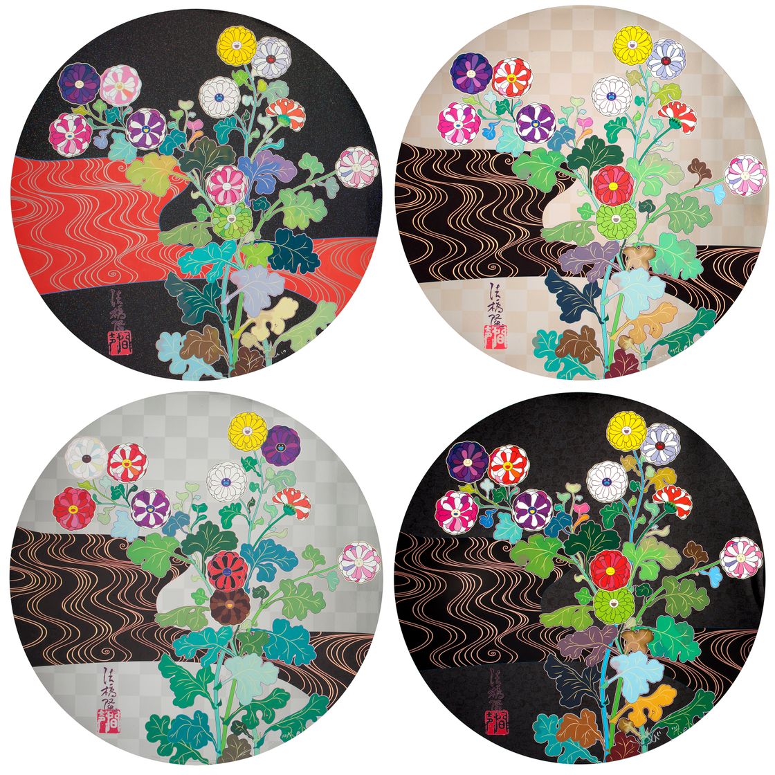 Takashi Murakami — Четыре гравюры художника
