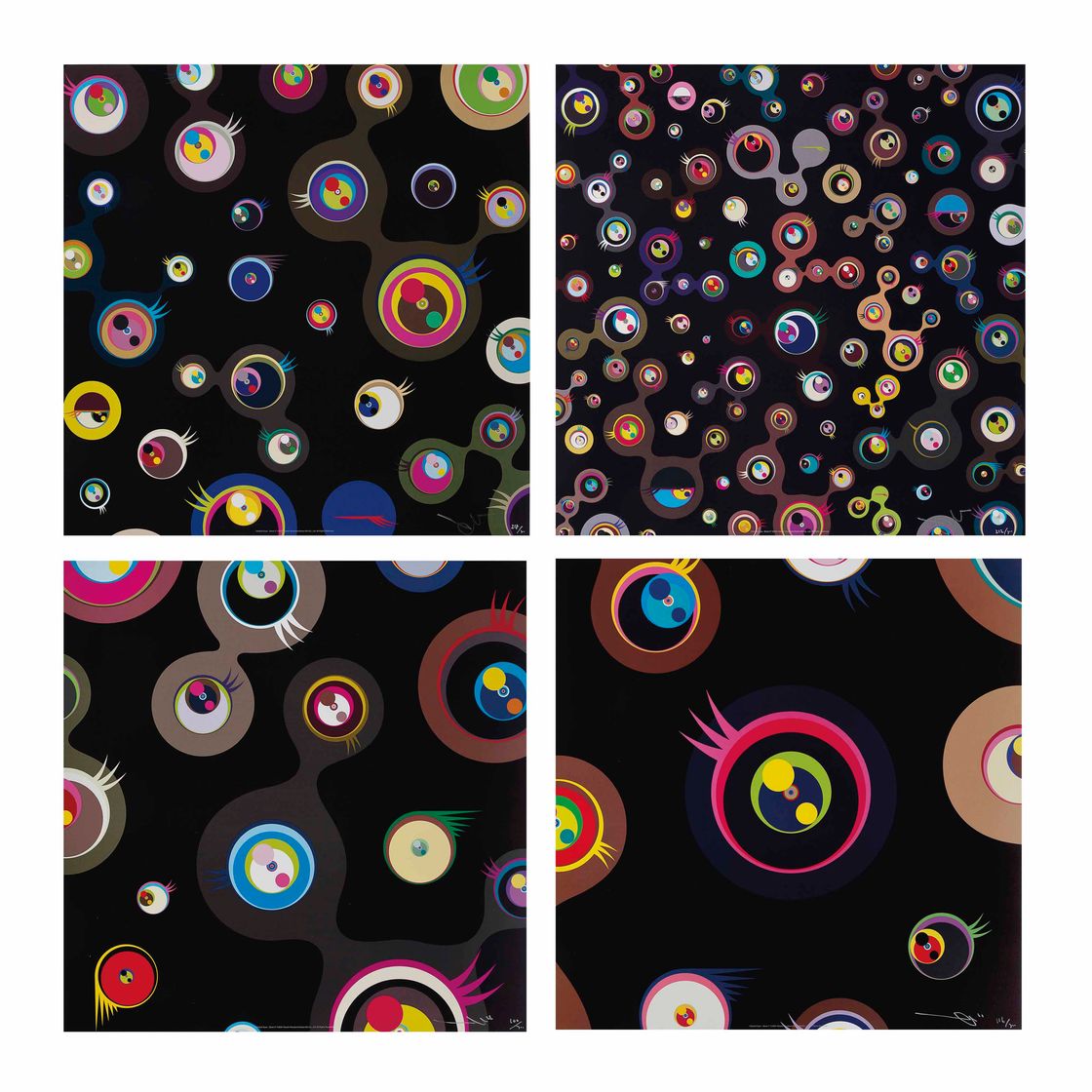 Takashi Murakami — Четыре гравюры художника