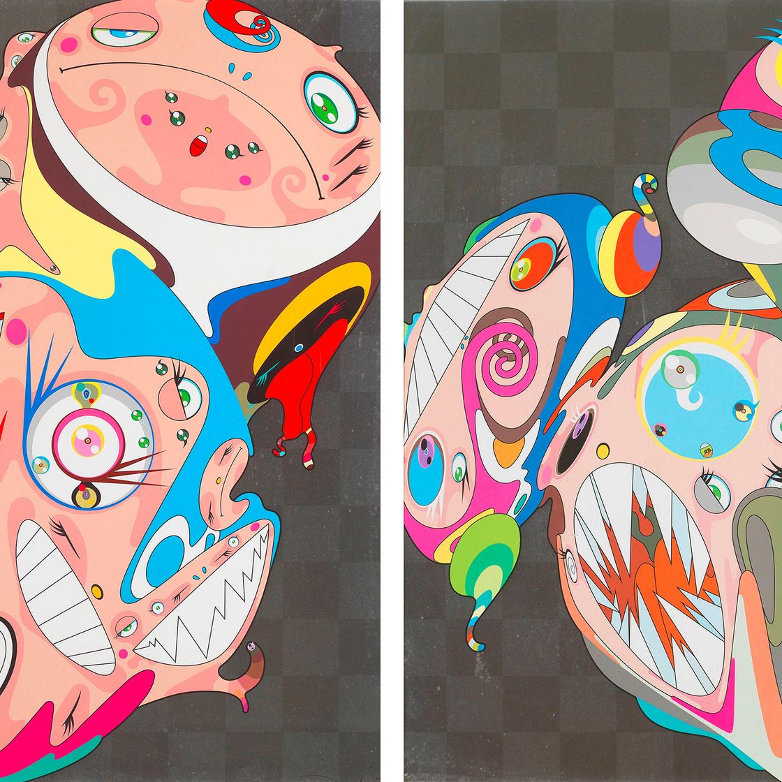 Takashi Murakami — Плавящийся ДОБ D; и плавящийся ДОБ E