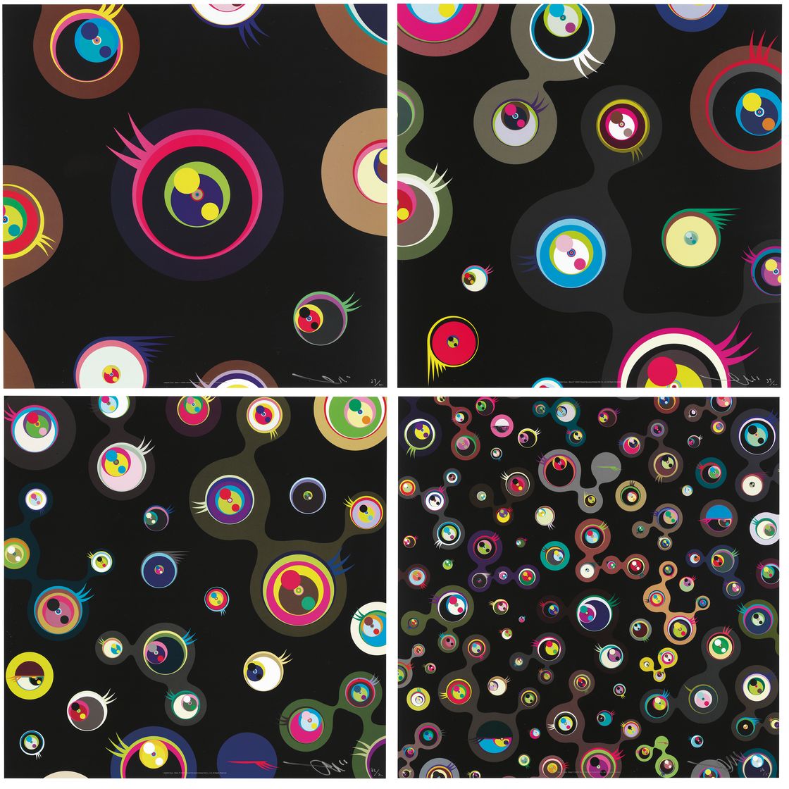 Takashi Murakami — Глаза медузы— Черная серия