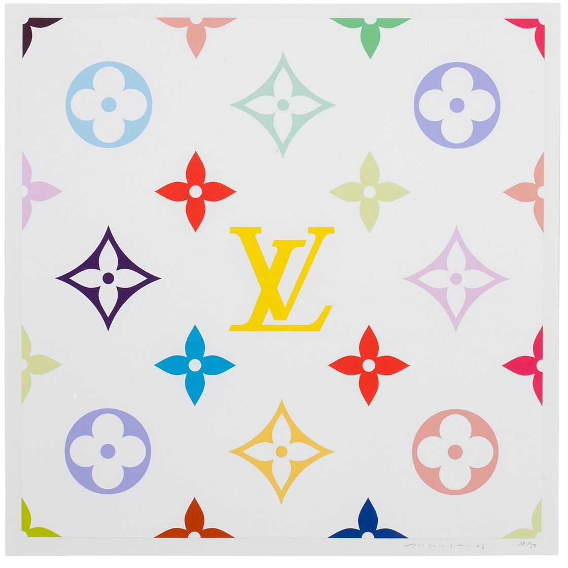 Takashi Murakami — СВЕРХТОНКАЯ монограмма (лимонная)