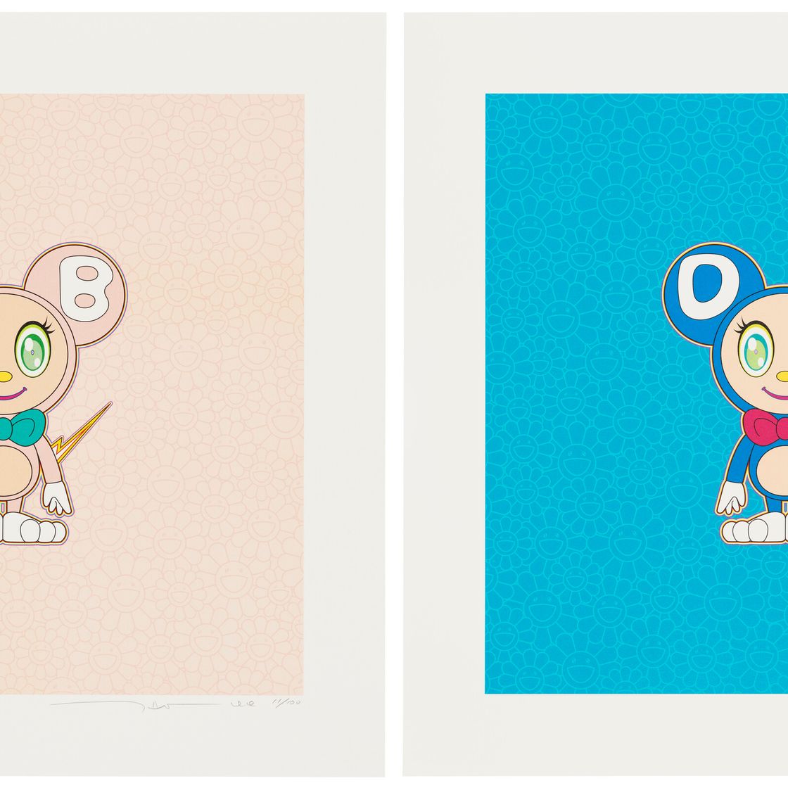 Takashi Murakami — DOB 2020 (светло-розовый; Светло-голубой)