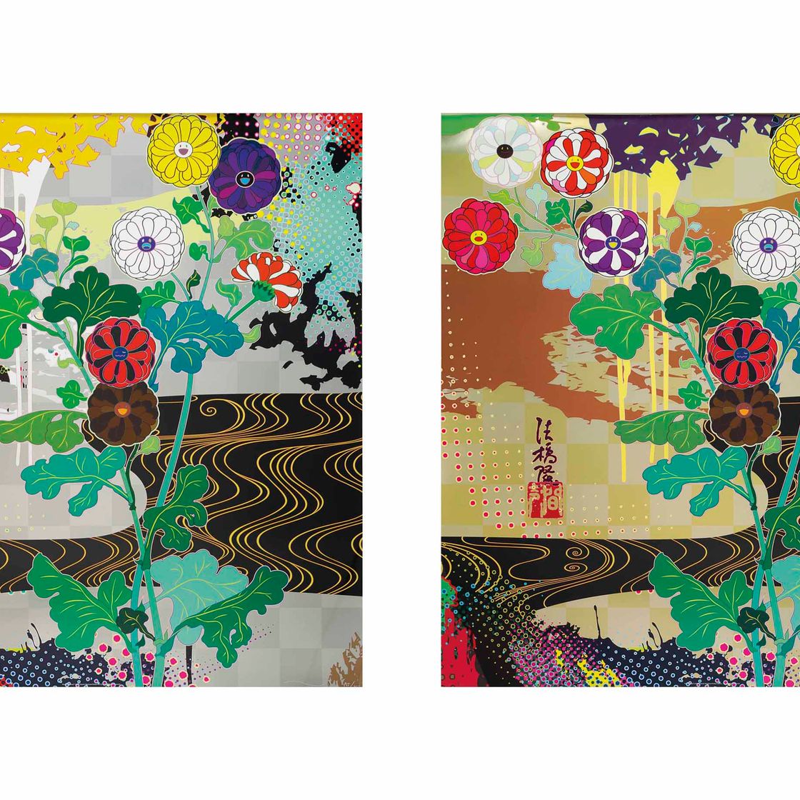 Takashi Murakami — Две гравюры художника