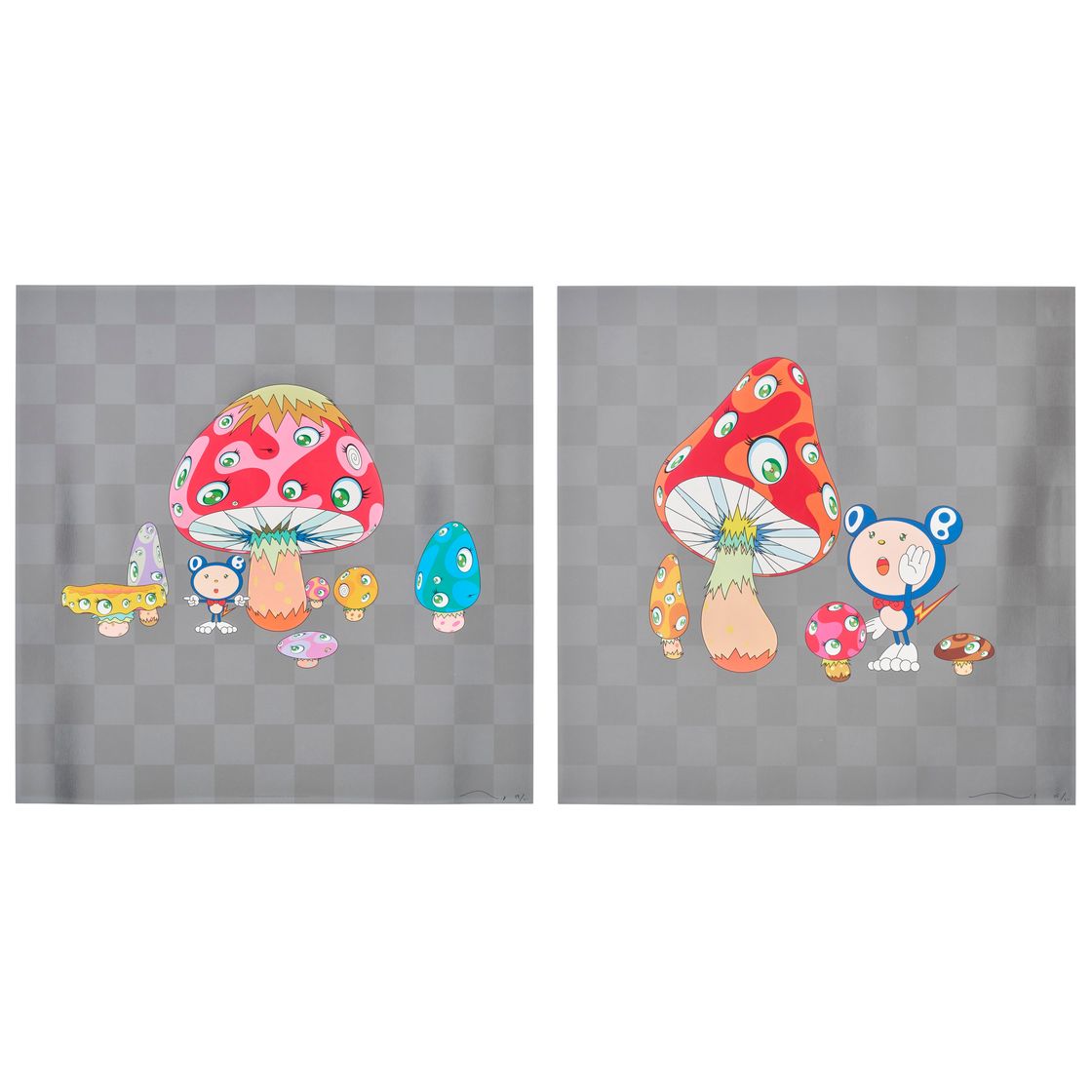 Takashi Murakami — Две гравюры художника