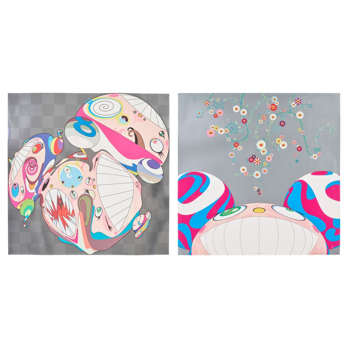Takashi Murakami — Две гравюры художника