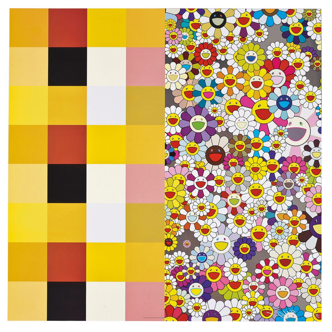 Takashi Murakami — Иглоукалывание/Цветы (шашки), изображение 2