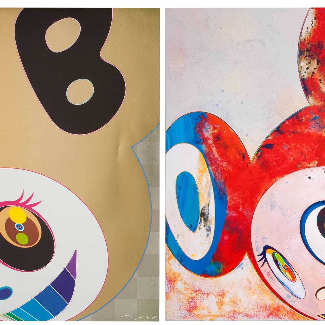 Takashi Murakami — Две гравюры художника